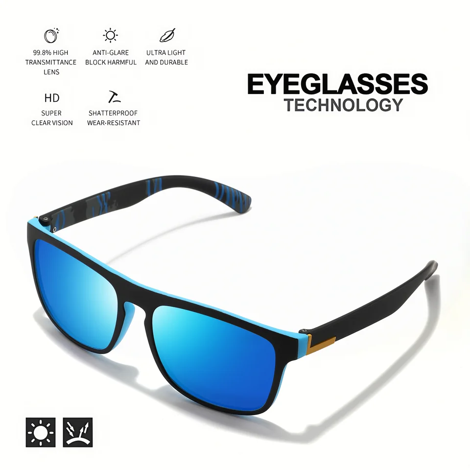 1-4PCS Men Classical Square Po - Fishing Sunglasses Polarized のレビューと価格