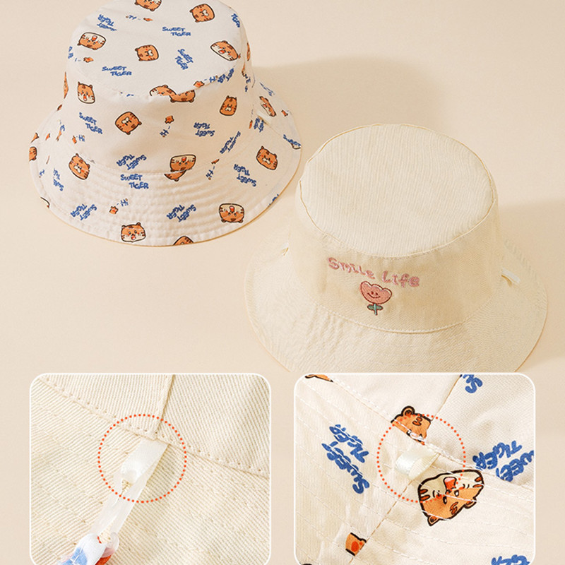 Letter Embroidered Baby Bucket - Fishing Hat のレビューと価格