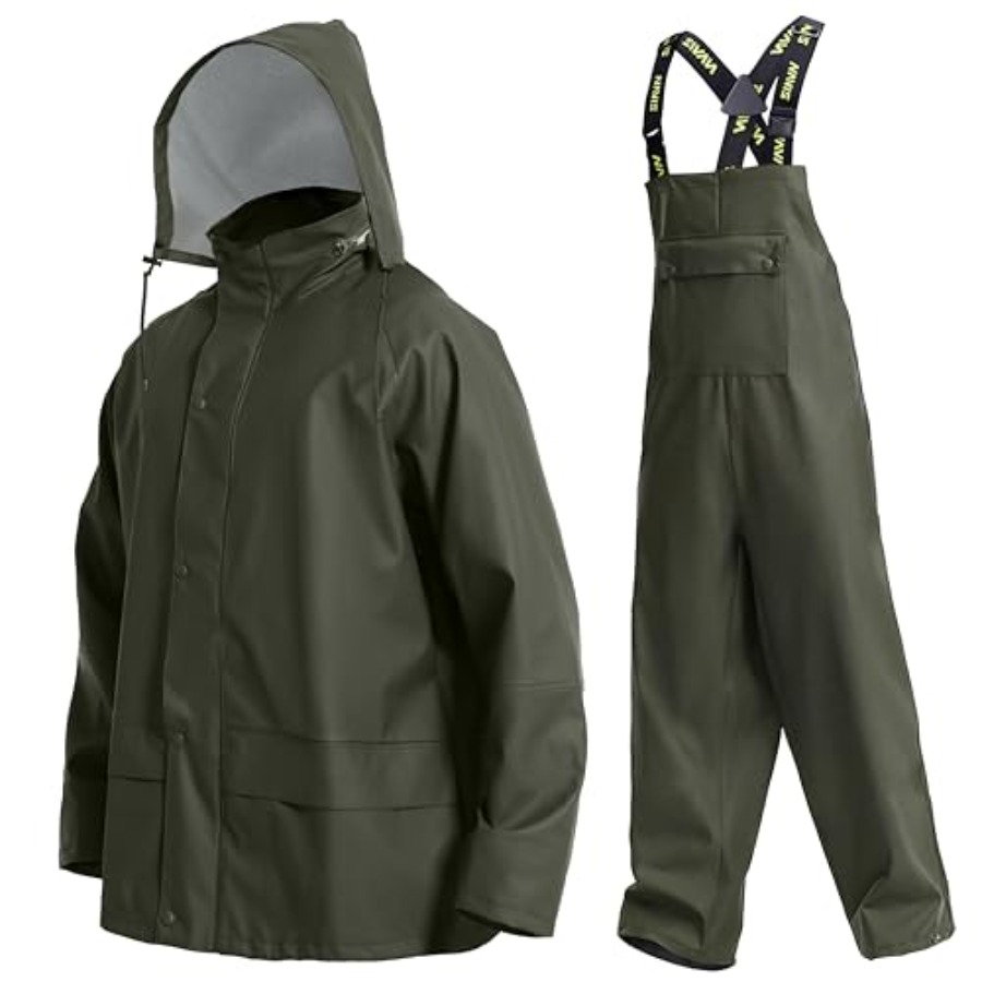 Mens PRO Workwear 3-Piece Wate - Fishing Rain Suit のレビューと価格