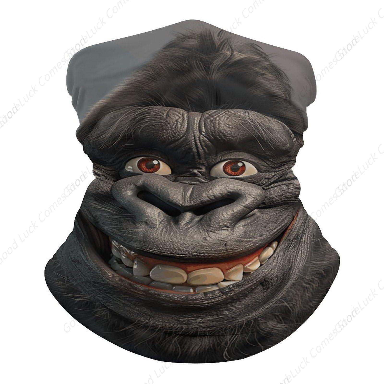 Smiling Gorilla Photo Bandana  - Fishing Mask Sun Protection のレビューと価格