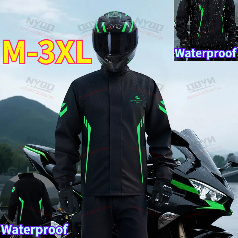 Motorcycle Waterproof Rain Sui - Fishing Rain Suit のレビューと価格