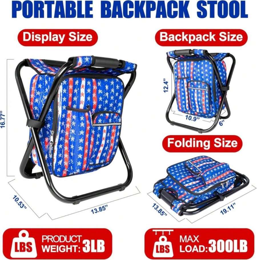 Portable Backpack Stool Foldin - Fishing Backpack のレビューと価格