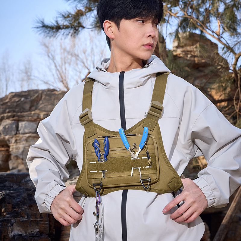 Tactical Front Chest Rig Bag V - Fishing Vest のレビューと価格