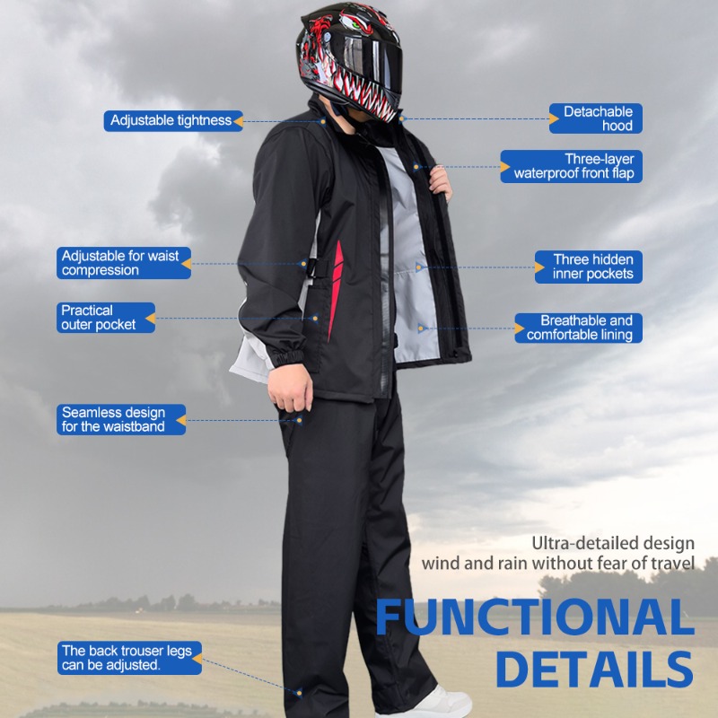 Motorcycle Raincoat Suit Men U - Fishing Jacket Waterproof のレビューと価格