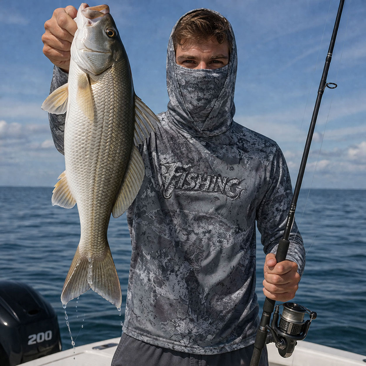 Fishing Hood Riding Tops Wear  - Fishing Hoodie のレビューと価格