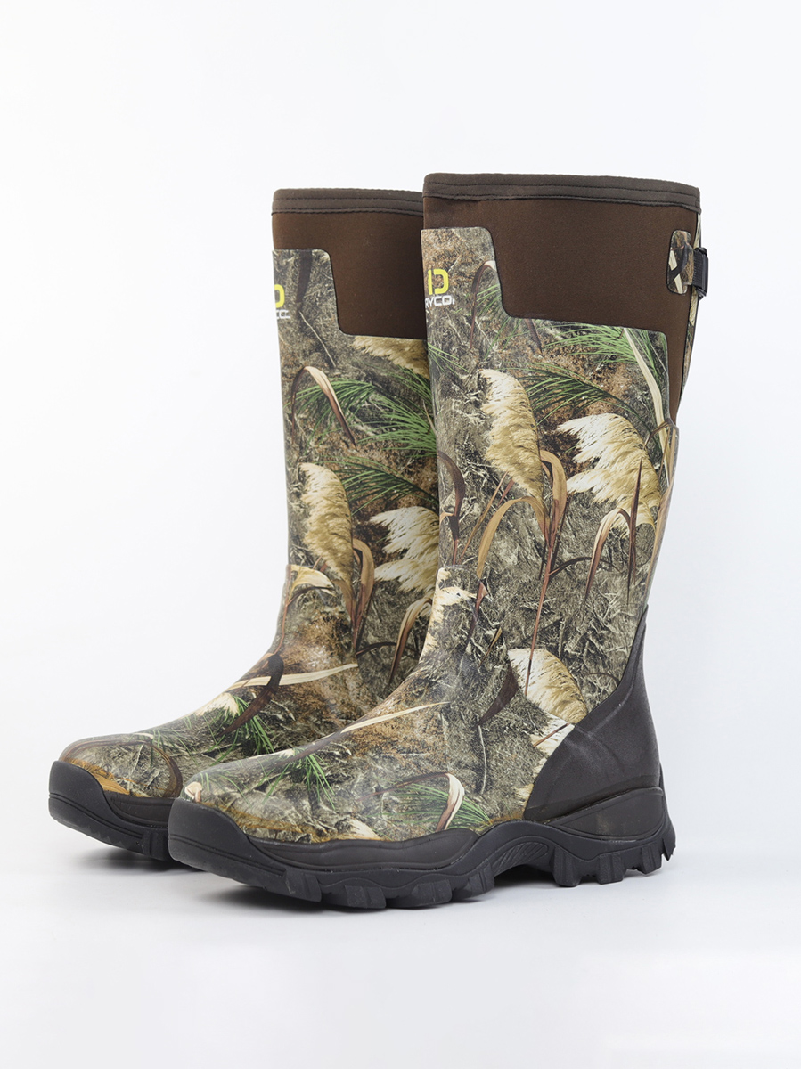Men's High-Cut Camouflage Rain - Fishing Boots のレビューと価格