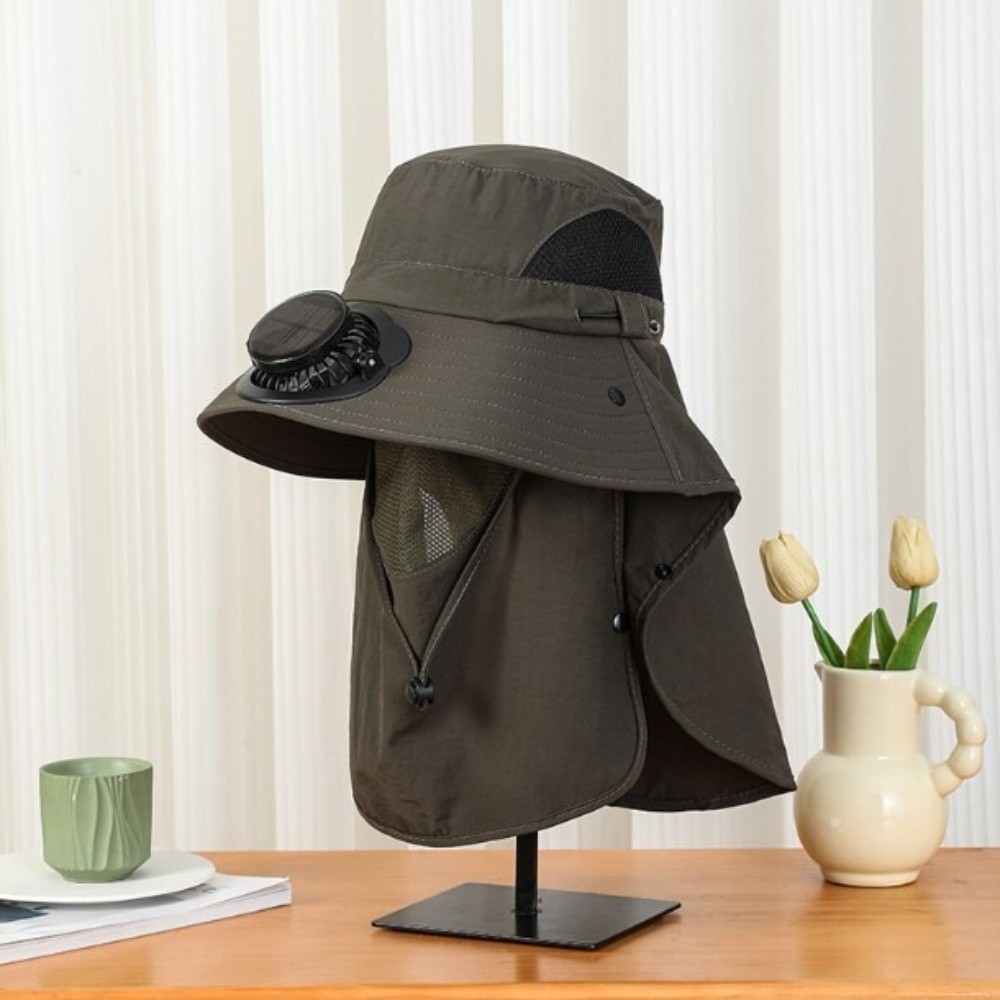 Portable Solar Rechargeable Fa - Fishing Hat のレビューと価格