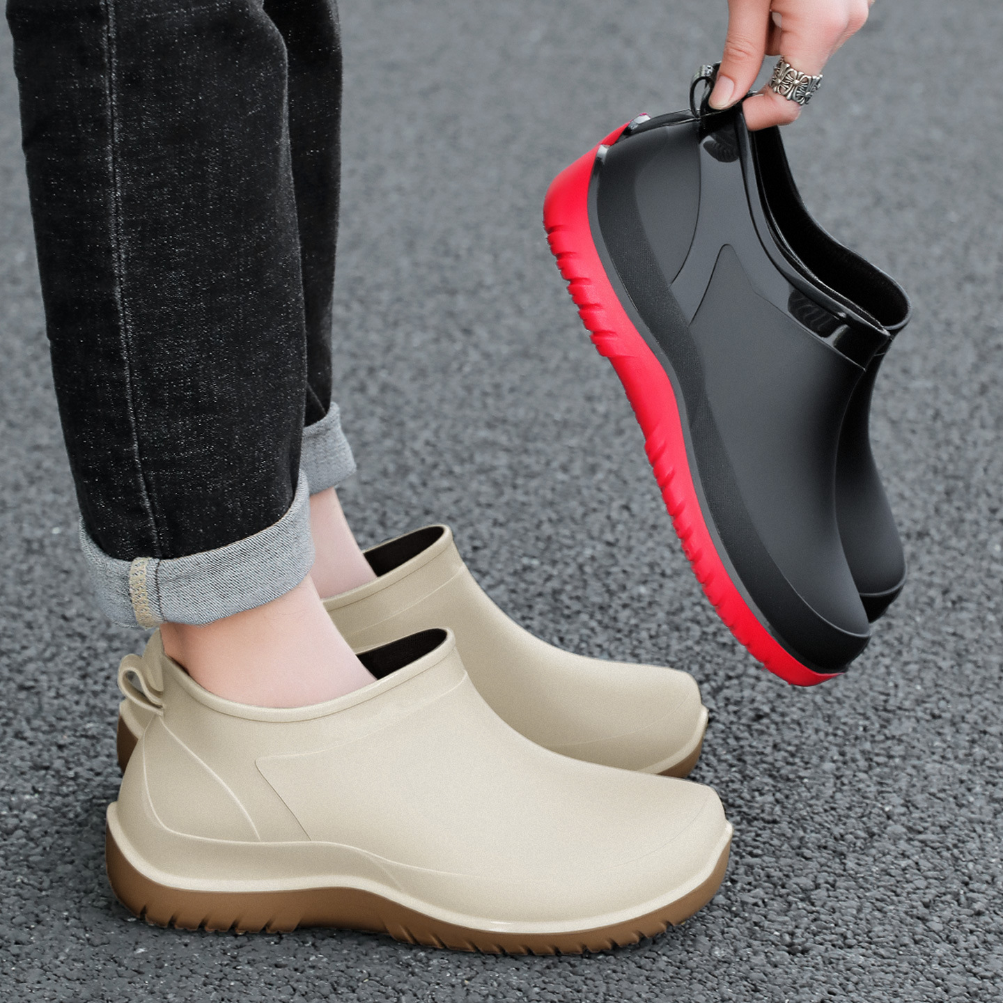 Rain boots Men's Waterproof Sh - Fishing Boots のレビューと価格