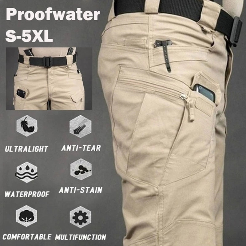 Men's Tactical Cargo Pants 6XL - Fishing Pants Waterproof のレビューと価格